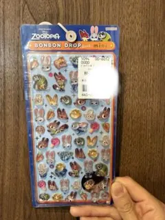 【正規品】人気商品ズートピアボンボンドロップシールmini