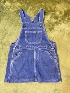 無印良品　デニムジャンバースカート 100cm