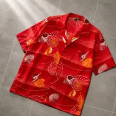 希少 60s Malihini ハワイアン　アロハ　シャツ　カスリ　コットン メルカリ