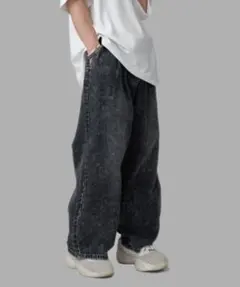 ADRER ヴィンテージメイクワイドテーパードデニム