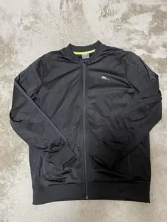 PUMA ジャージ M 黒 ネオンライン