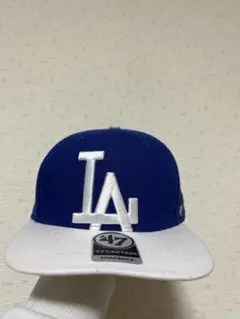 47 LA スナップバックキャップ 青/白