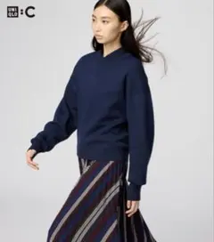 スムースコットンクルーネックセーター　Mサイズ