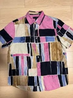 BANANA REPUBLIC 半袖シャツ M マルチカラー