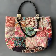 ハンドメイドパッチワークデザイン トートバッグリバーシブル