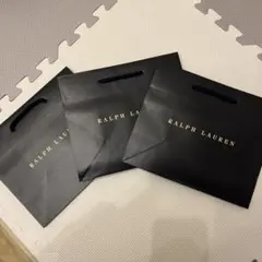 3枚セット　Ralph Lauren ネイビー紙袋　ラルフローレン