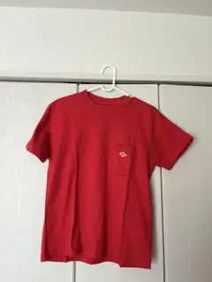 ダントン赤 半袖Tシャツ 左胸ポケット付きのサムネイル