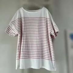 JOURNAL STANDARD ピンクボーダー　Tシャツ　オーバーサイズのサムネイル