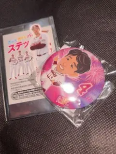 楽天イーグルス 阿部寿樹 缶バッジ ステッカー