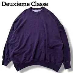 ドゥーズィエムクラス 19AW スウェット トレーナー 長袖 プリント パープル Deuxieme Classe（ドゥーズィエムクラス）の「Satisfying スウェット