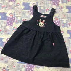 ミキハウス ジャンパースカート ストレッチ70-80