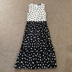 ZARA ドット柄 ノースリーブ ワンピース