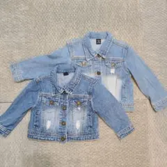 【美品】デニム ジャケット 80 90 2点セット