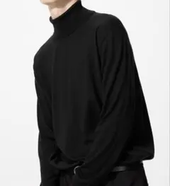 【新品】UNIQLO メリノ タートルネックセーター3XL ブラック