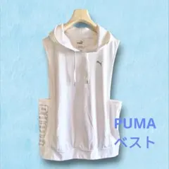 PUMA フード付きトップス Lサイズ ホワイト