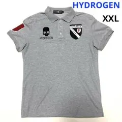 HYDROGEN ハイドロゲン　ポロシャツ　半袖　Tシャツ　ドクロ　スカル　刺繍のサムネイル