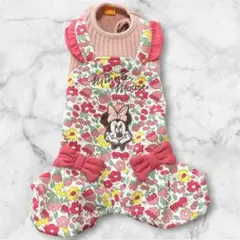 ペットパラダイス　犬服　ミニー　3S 女の子　花柄　ロンパース　冬服のサムネイル