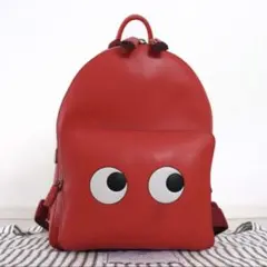 良品 アニヤハインドマーチ アイズ ミニ レザー バックパック リュックサックのサムネイル