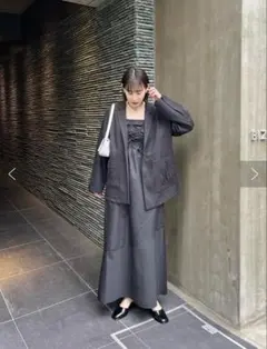 Kastane シャーリングベアキャミワンピース
