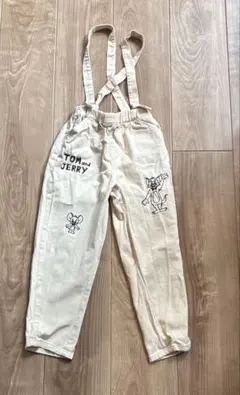 しまむら　mewoo! トムとジェリー オーバーオール　長ズボン