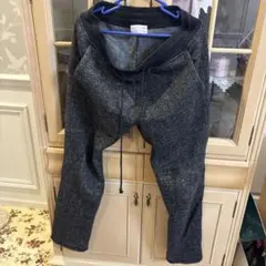 グレー系 ジョガーパンツ ドローストリング付き