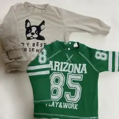 ベビートレーナー 、長袖カットソー　２枚まとめ売り　西松屋　他