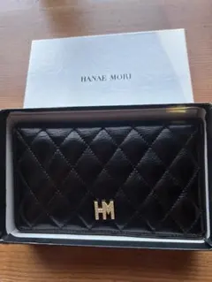 HANAEMORI ブラック 長財布 キルティング【未使用品】