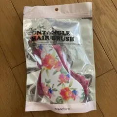 フランフラン　アンタングルブラシ　マルチフラワー　M 花柄　ヘアブラシ ピンクのサムネイル