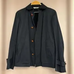 【美品】EdificeコットンジャケットM ネイビー