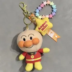 アンパンマン ぬいぐるみ キーホルダー 星型チャーム付き