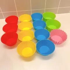 お弁当 お菓子 カップケーキ シリコンカップ　カラフル　セット