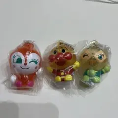 アンパンマン　ピカピカスイッチマスコット　ガチャガチャ 3点セット