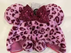 【新品・未使用】ミニー ファンキャップ ヒョウ柄 ピンク ディズニー￼ タグ付