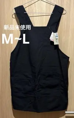 新品未使用しまむら エプロン ブラック M〜L ポケット付き 撥水のサムネイル