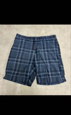 Tommy Hilfiger　チェックショーツ　W32　ブルー　古着のサムネイル