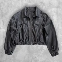 レザージャケット　合成皮革　Lサイズ