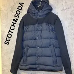 SCOTCH&SODA スコッチアンドソーダ　メンズ　ダウンジャケット　紺　M