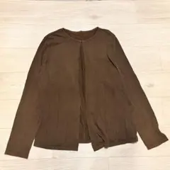 アクアスキュータム カーディガン ブラウン 上品 シンプル 大人きれいめ M 綿のサムネイル
