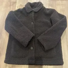 ダークブラウン ボアジャケット 130