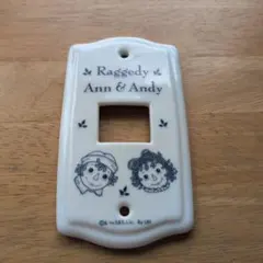 Raggedy Ann & Andy スイッチカバー 陶器製