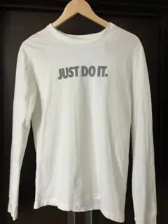JUST DO IT. NIKE ナイキ　長袖シャツ ホワイト　Mサイズ