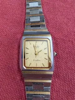 セイコー エクセリーヌ クォーツ腕時計 ゴールド/シルバー