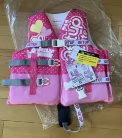 GETUP CUTE ライフジャケット キッズ ピンク　Lサイズのサムネイル