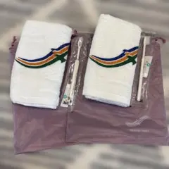 タオル歯ブラシセット オレンジフェリー　アメニティ　2個セット