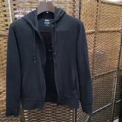 ✴お手軽✴ユニクロ　UNIQLO　エアリズム　黒　 ジップアップパーカー　XS