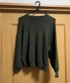 ✴︎SPIGA/カーキニット/フリーサイズ