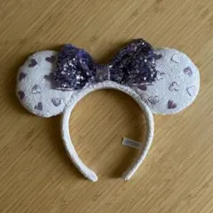 ミ二ー型カチューシャ ハート模様