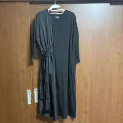 aprose&co ブラックシャツワンピース