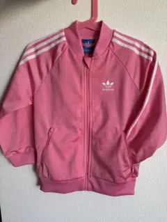 adidas ピンク ジャージ 上下セット 110cm