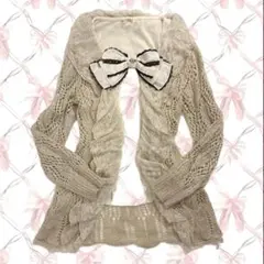 axes femme 姫 グランジ レース フリルカーディガン 平成 森ガール